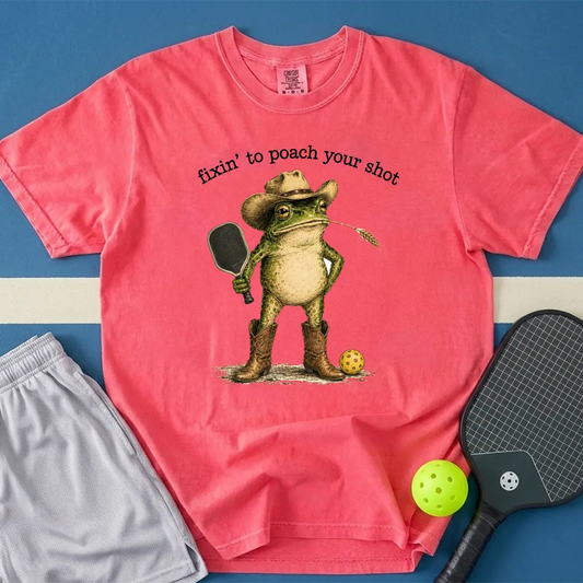 May include Fixin To Poach Your Shot T-Shirt in watermelon t-shirt with Fixin To Poach Your Shot design