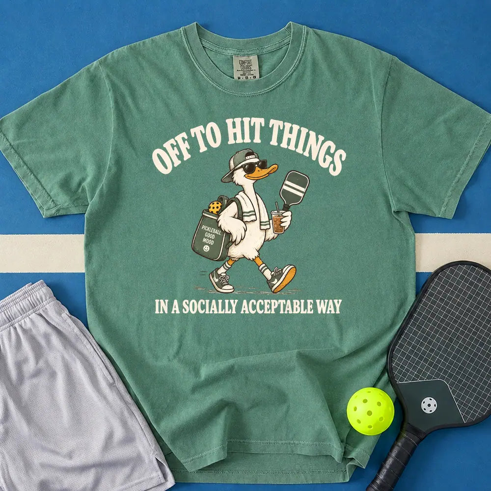 May include Off To Hit Things Dunk Boy T-Shirt in light green t-shirt with Off To Hit Things Dunk Boy design