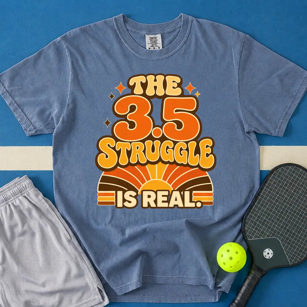 May include Stuck at 3.5 T-Shirt in blue jean t-shirt with Stuck at 3.5 design