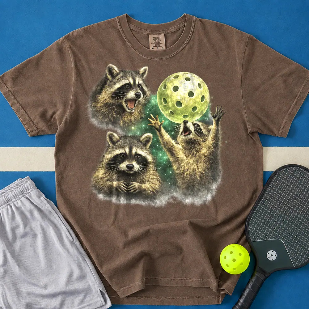 May include Raccoon Moon Vintage T-Shirt in espresso t-shirt with Raccoon Moon Vintage design