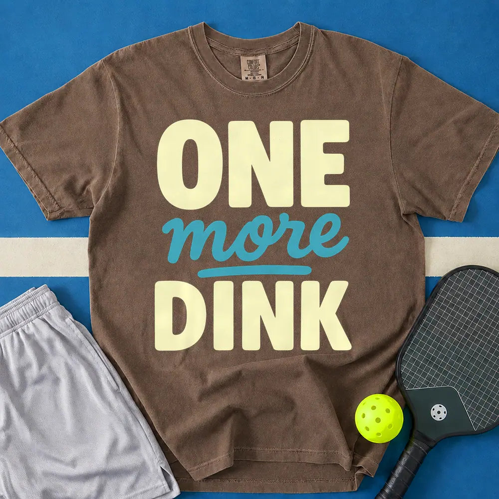 May include One More Dink T-Shirt in espresso t-shirt with Comfort Colors Read More Books T-Shirt design