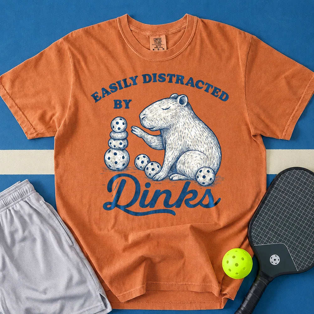 May include Easily Distracted by Balls T-Shirt in yam t-shirt with Easily Distracted By Rocks Tee design