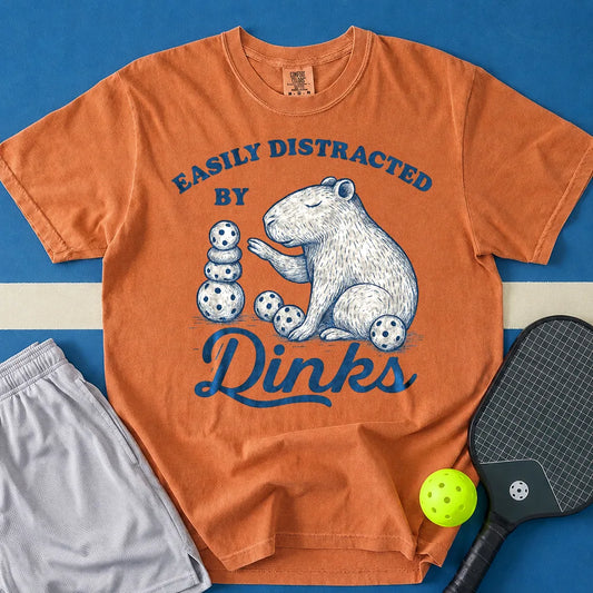 May include Easily Distracted by Balls T-Shirt in yam t-shirt with Easily Distracted By Rocks Tee design