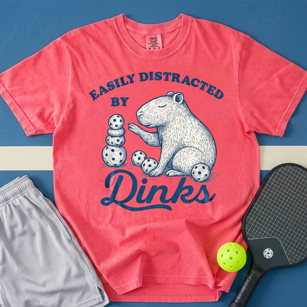 May include Easily Distracted by Balls T-Shirt in watermelon t-shirt with Easily Distracted By Rocks Tee design