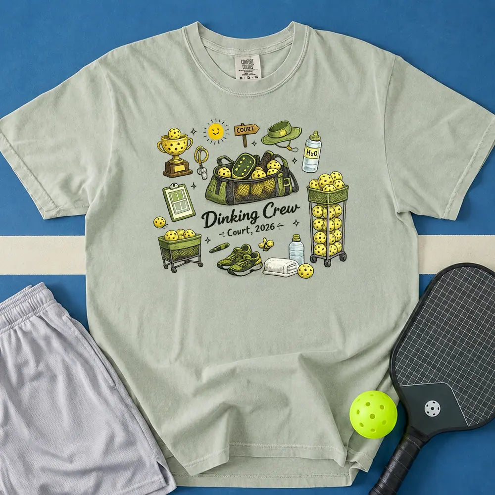 May include Dinking Crew T-Shirt in bay t-shirt with Dinking Crew design