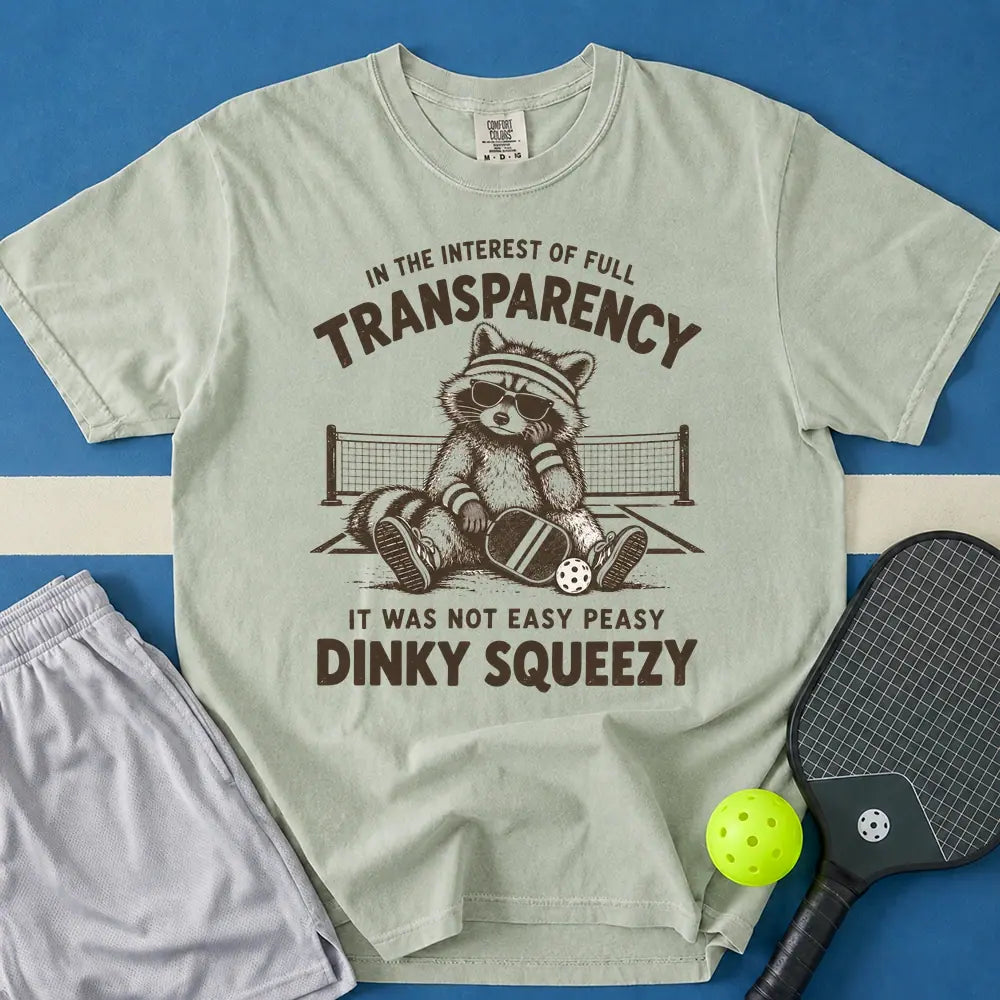 May include Dinky Squeezy T-Shirt in bay t-shirt with Dinky Squeezy design