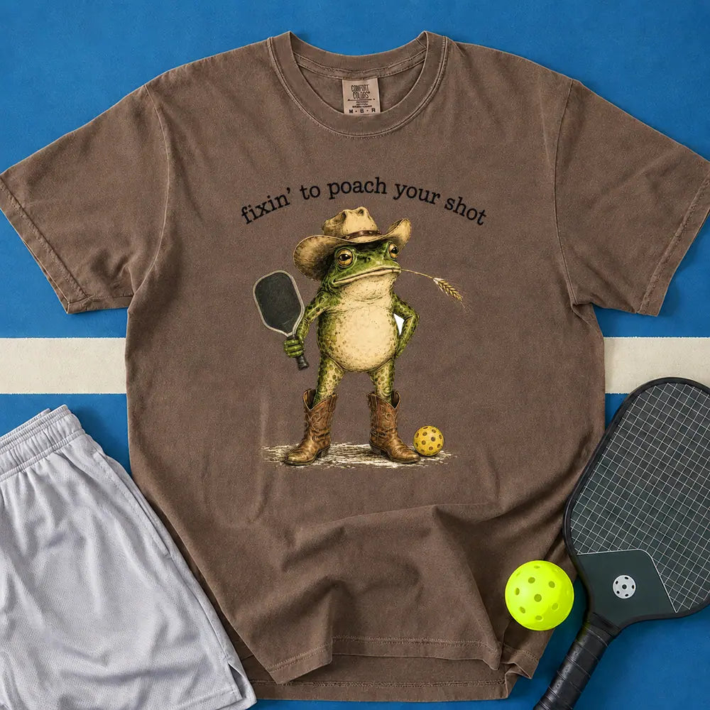 May include Fixin To Poach Your Shot T-Shirt in espresso t-shirt with Fixin To Poach Your Shot design