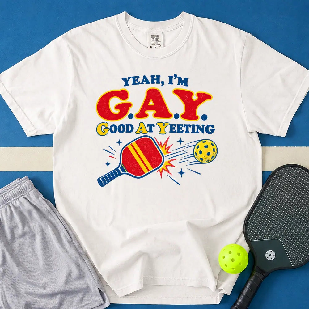 May include Good At Yeeting T-Shirt in white t-shirt with Good At Yeeting design