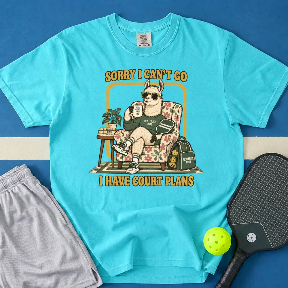 May include I Have Court Plans T-Shirt in lagoon t-shirt with I Have Court Plans design