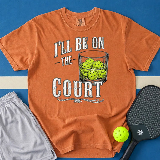 May include I'll Be On The Court T-Shirt in yam t-shirt with I'll Be On The Court design