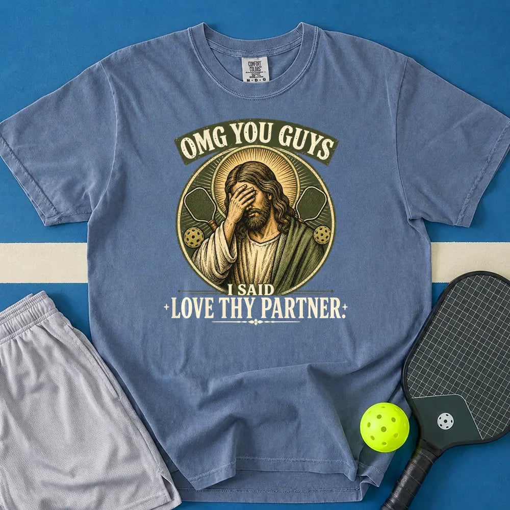 May include I Said Love Thy Partner T-Shirt in blue jean t-shirt with I Said Love Thy Partner design