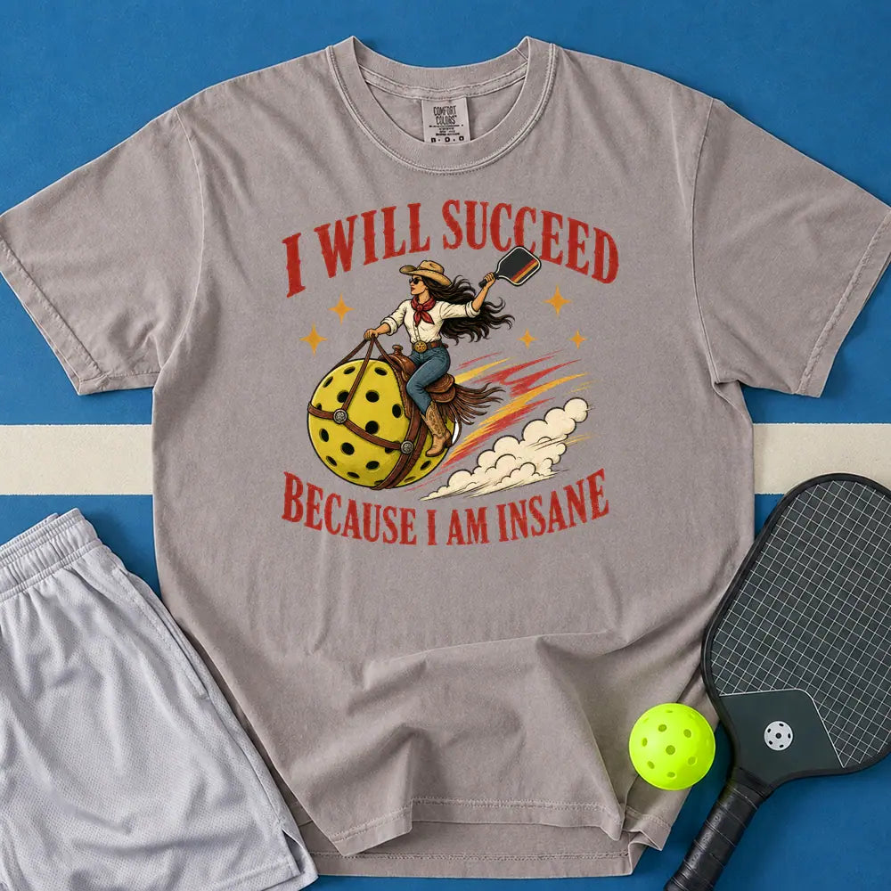 May include I will Succeed T-Shirt in gray t-shirt with I will Succeed design