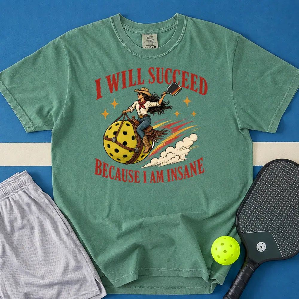 May include I will Succeed T-Shirt in light green t-shirt with I will Succeed design