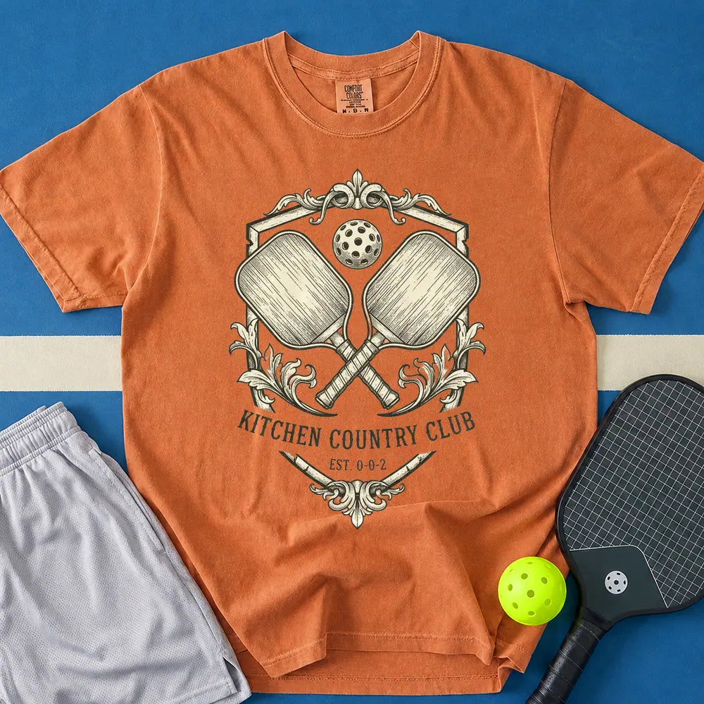 May include Kitchen Country Club T-Shirt in yam t-shirt with Kitchen Country Club design