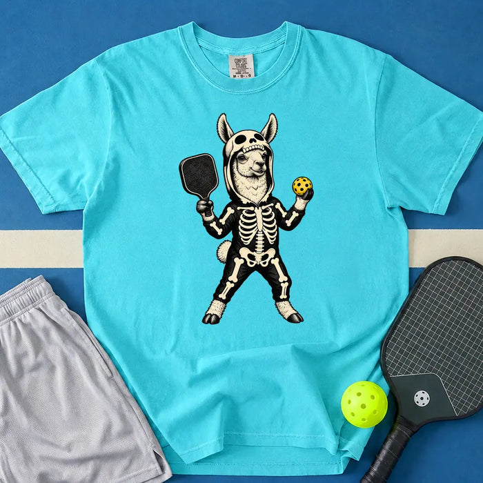 Llama Halloween Pickleball T-Shirt