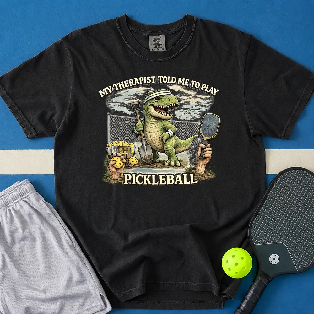 May include My Therapist Told Me T-Shirt in black t-shirt with My Therapist Told Me design