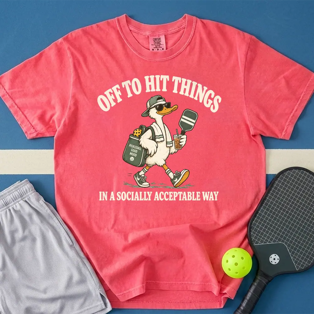 May include Off To Hit Things Dunk Boy T-Shirt in watermelon t-shirt with Off To Hit Things Dunk Boy design