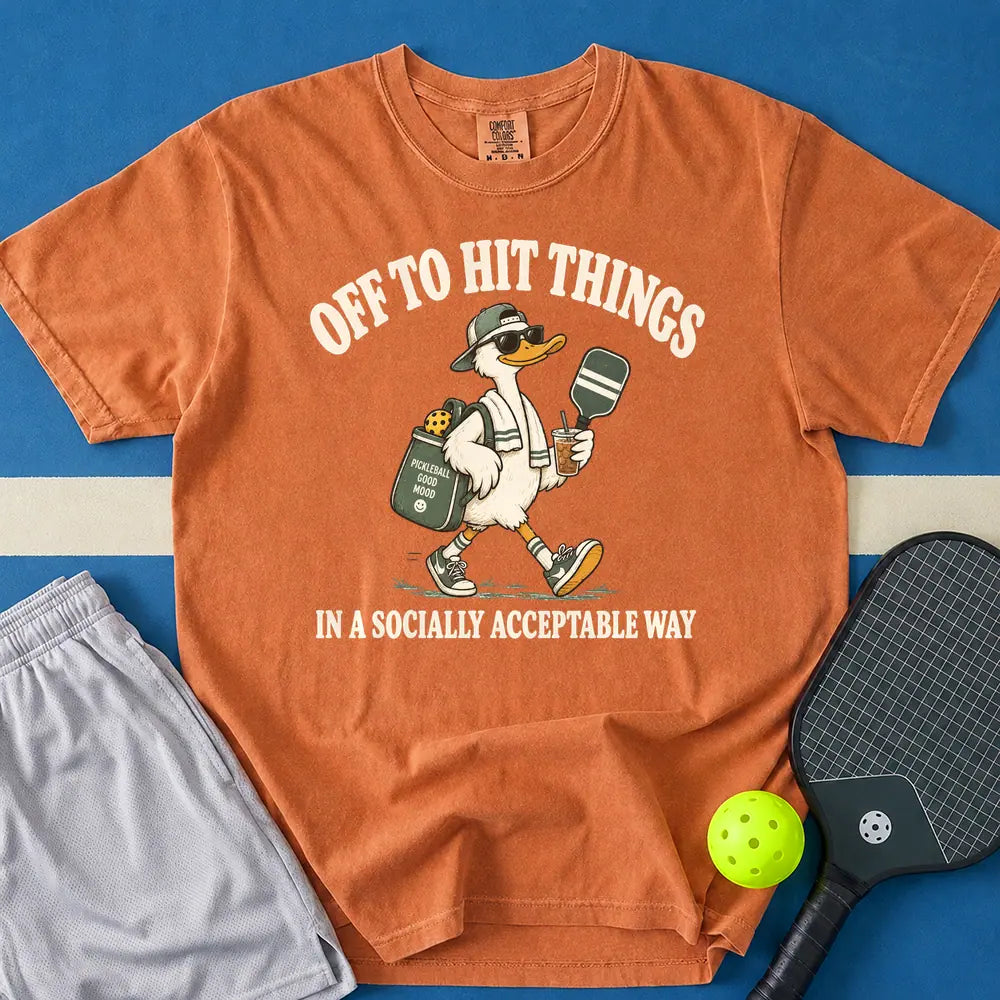 May include Off To Hit Things Dunk Boy T-Shirt in yam t-shirt with Off To Hit Things Dunk Boy design
