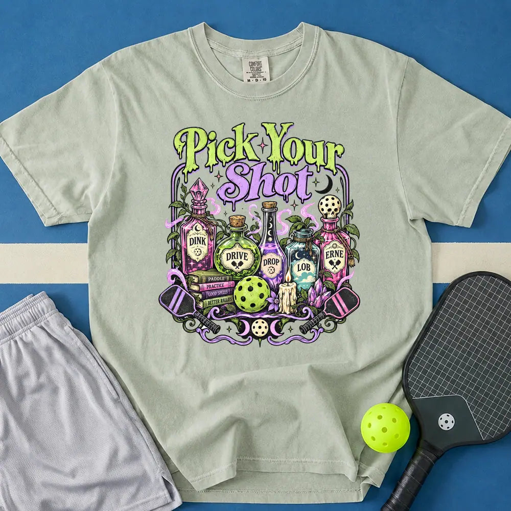 May include Pick Your Shot T-Shirt in bay t-shirt with Pick Your Shot design