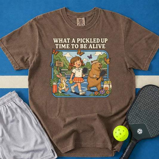 May include Pickled Up Time T-Shirt in espresso t-shirt with Pickled Up Time design