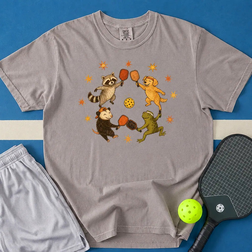 May include Playing Together T-Shirt in gray t-shirt with Playing Together design