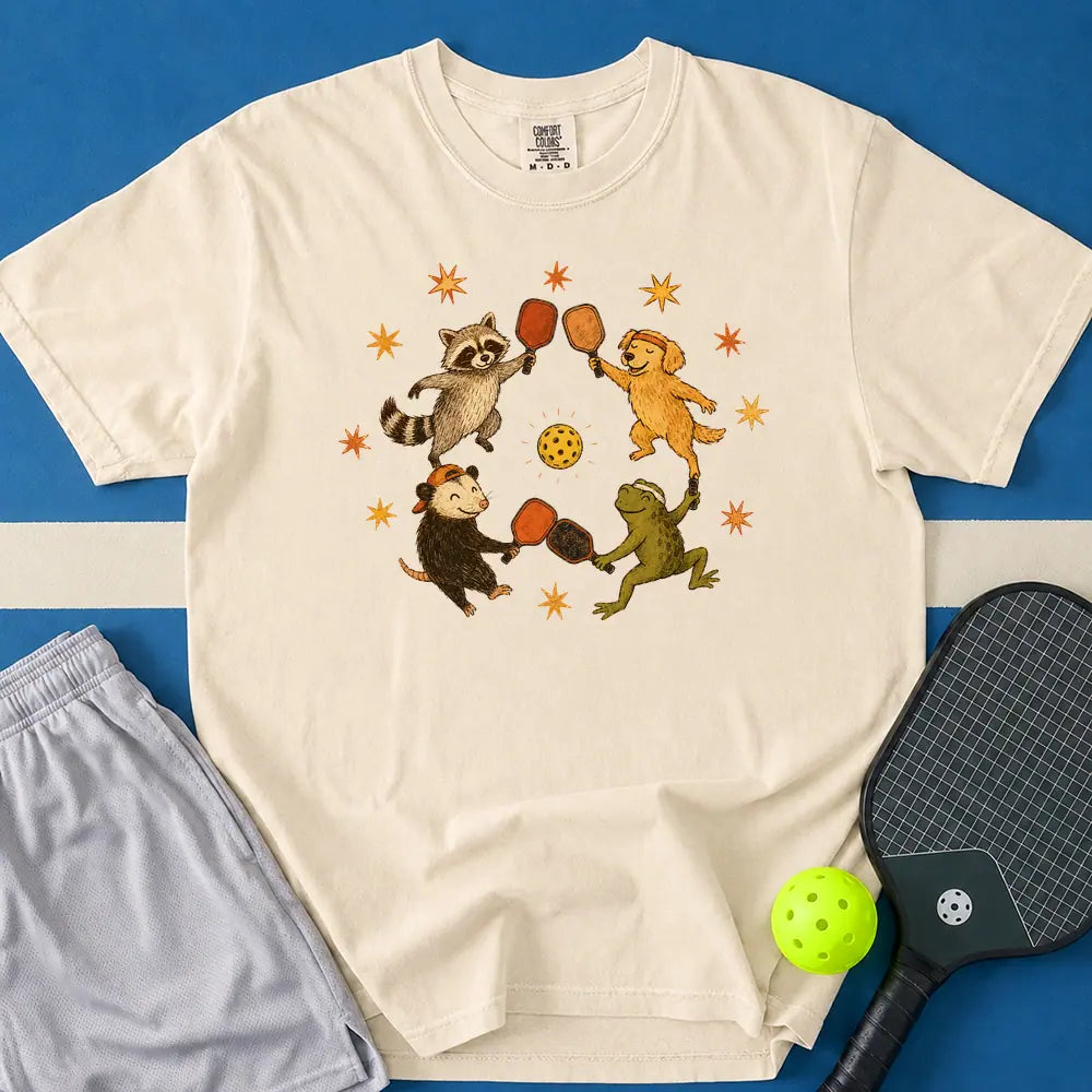 May include Playing Together T-Shirt in ivory t-shirt with Playing Together design