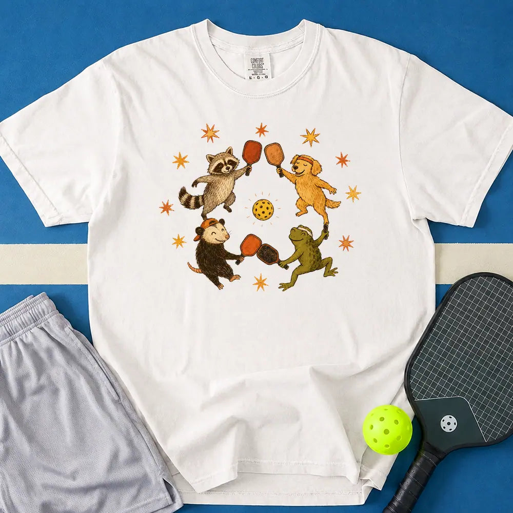 May include Playing Together T-Shirt in white t-shirt with Playing Together design