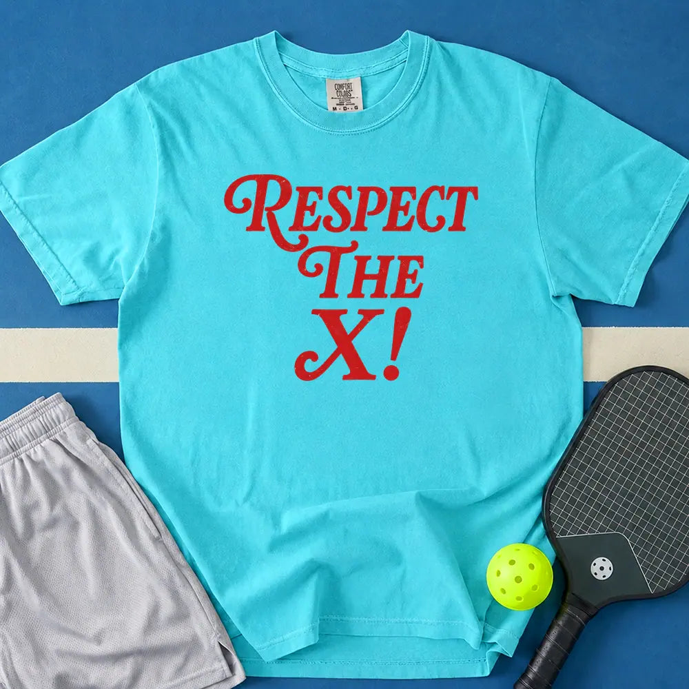 May include Respect The X T-Shirt in lagoon t-shirt with Respect The X design