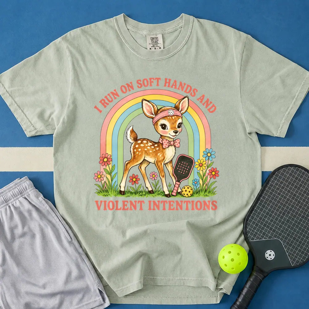 May include Soft Hands And Violent Intentions T-Shirt in bay t-shirt with Soft Hands And Violent Intentions design