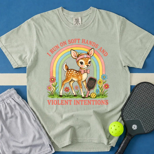 May include Soft Hands And Violent Intentions T-Shirt in bay t-shirt with Soft Hands And Violent Intentions design