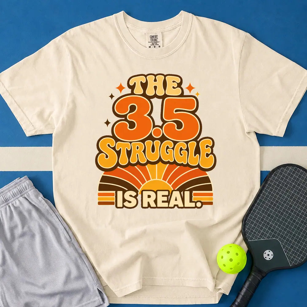 May include Stuck at 3.5 T-Shirt in ivory t-shirt with Stuck at 3.5 design
