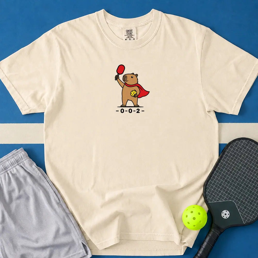 May include Super Capybara T-Shirt in ivory t-shirt with Super Capybara design