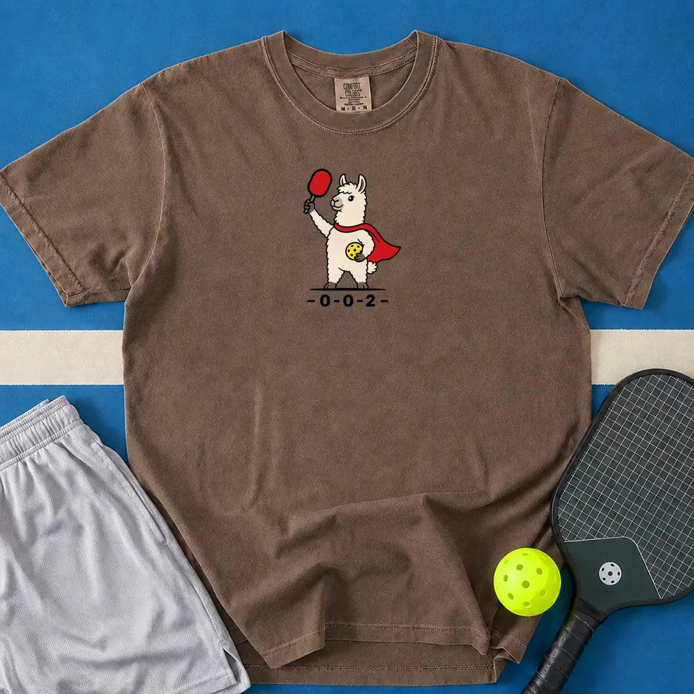 May include Super Llama T-Shirt in espresso t-shirt with Super Llama design