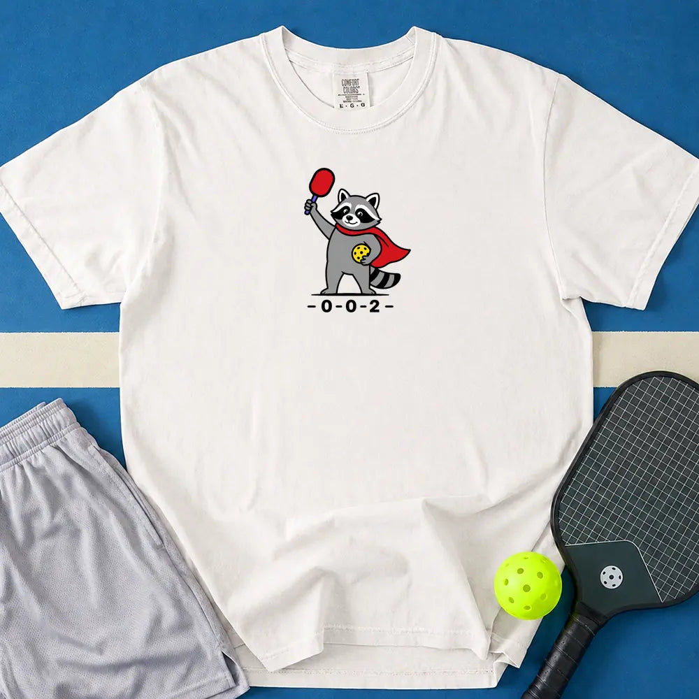 May include Super Raccoon T-Shirt in white t-shirt with Super Raccoon design