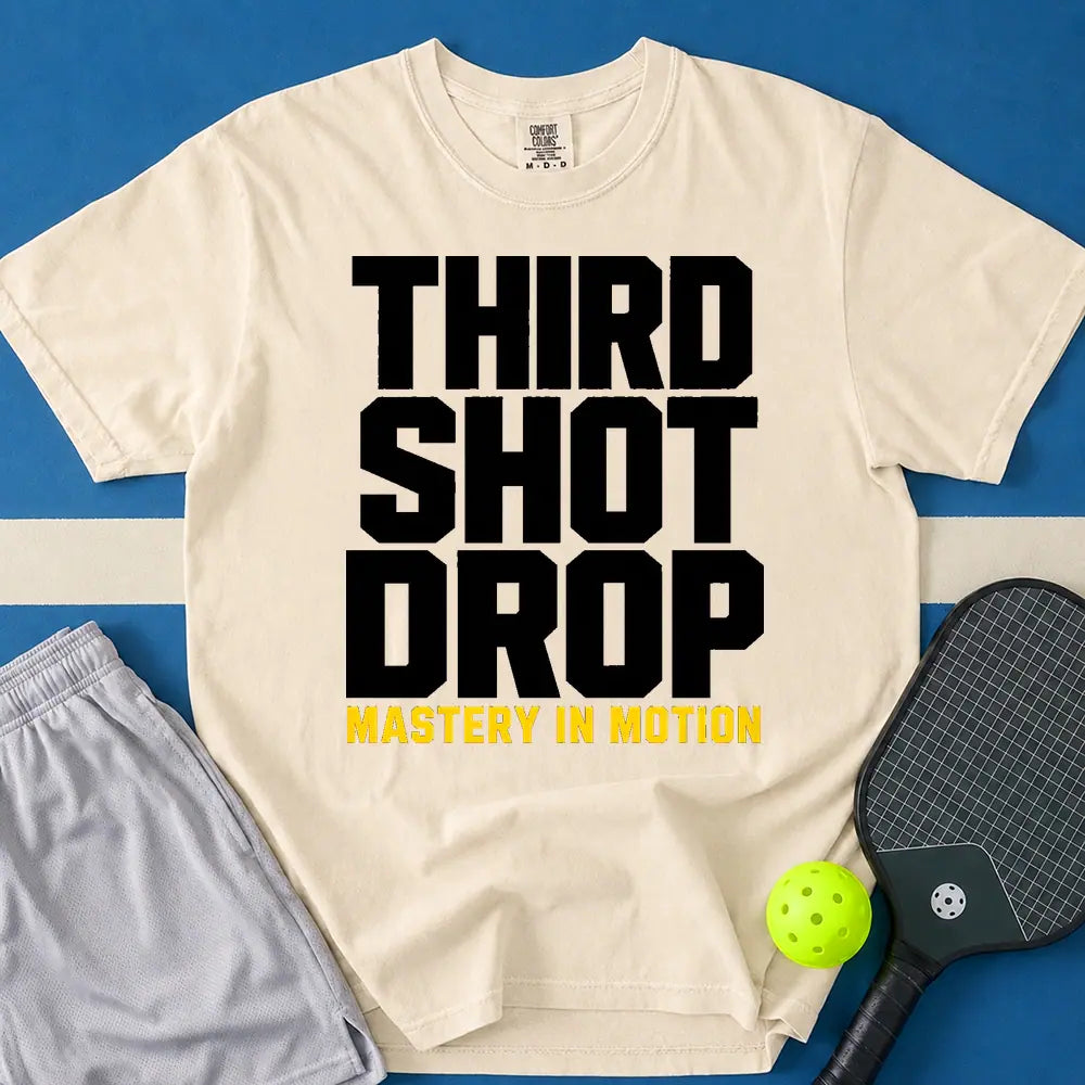 May include Third Shot Drop Master T-Shirt in ivory t-shirt with Third Shot Drop Master design