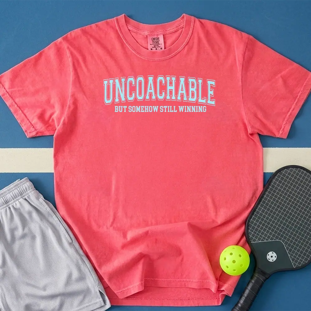May include Uncoachable But Somehow Still Winning T-Shirt in watermelon t-shirt with Uncoachable But Somehow Still Winning design