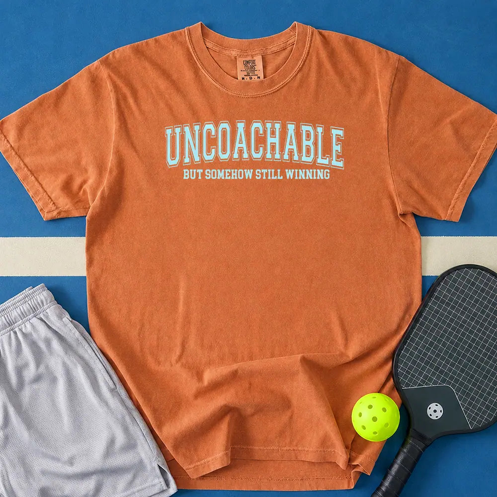 May include Uncoachable But Somehow Still Winning T-Shirt in yam t-shirt with Uncoachable But Somehow Still Winning design