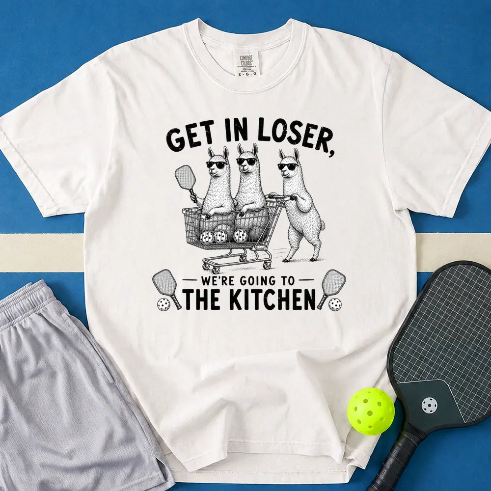 May include We're Going The Kitchen T-Shirt in white t-shirt with We're Going The Kitchen design