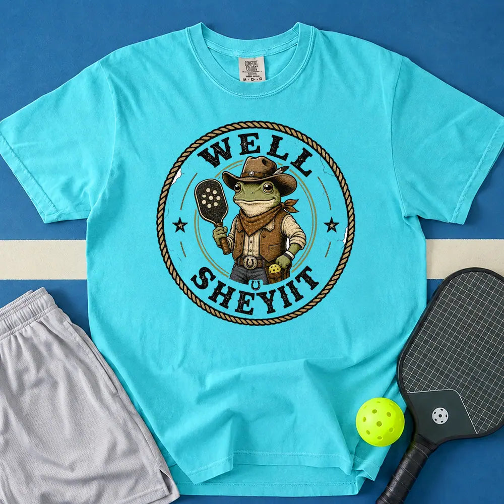 May include Well Sheyiit T-Shirt in lagoon t-shirt with Well Sheyiit design