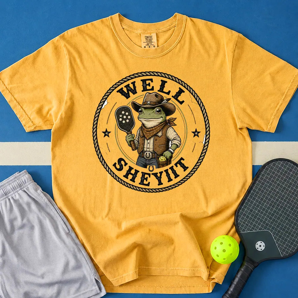 May include Well Sheyiit T-Shirt in mustard t-shirt with Well Sheyiit design