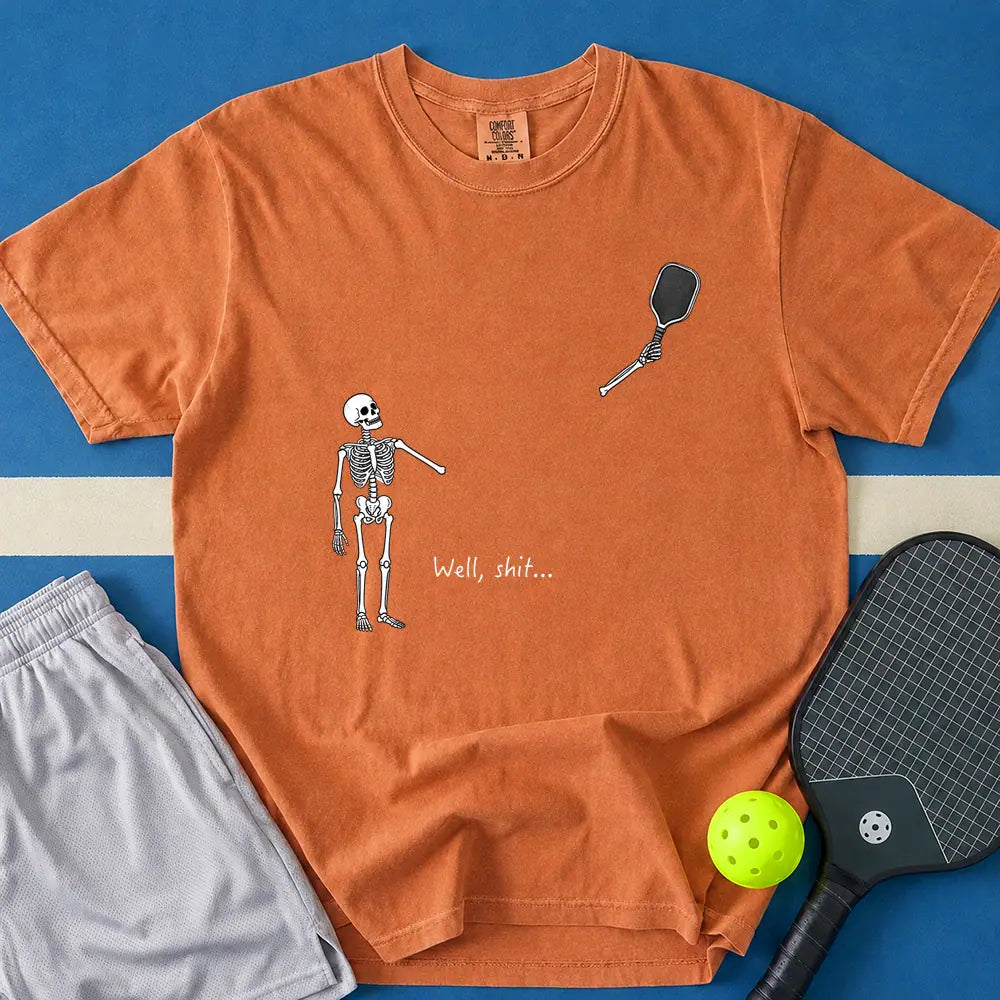 May include Well Shit Paddle Skeleton T-Shirt in yam t-shirt with Well Shit Paddle Skeleton design